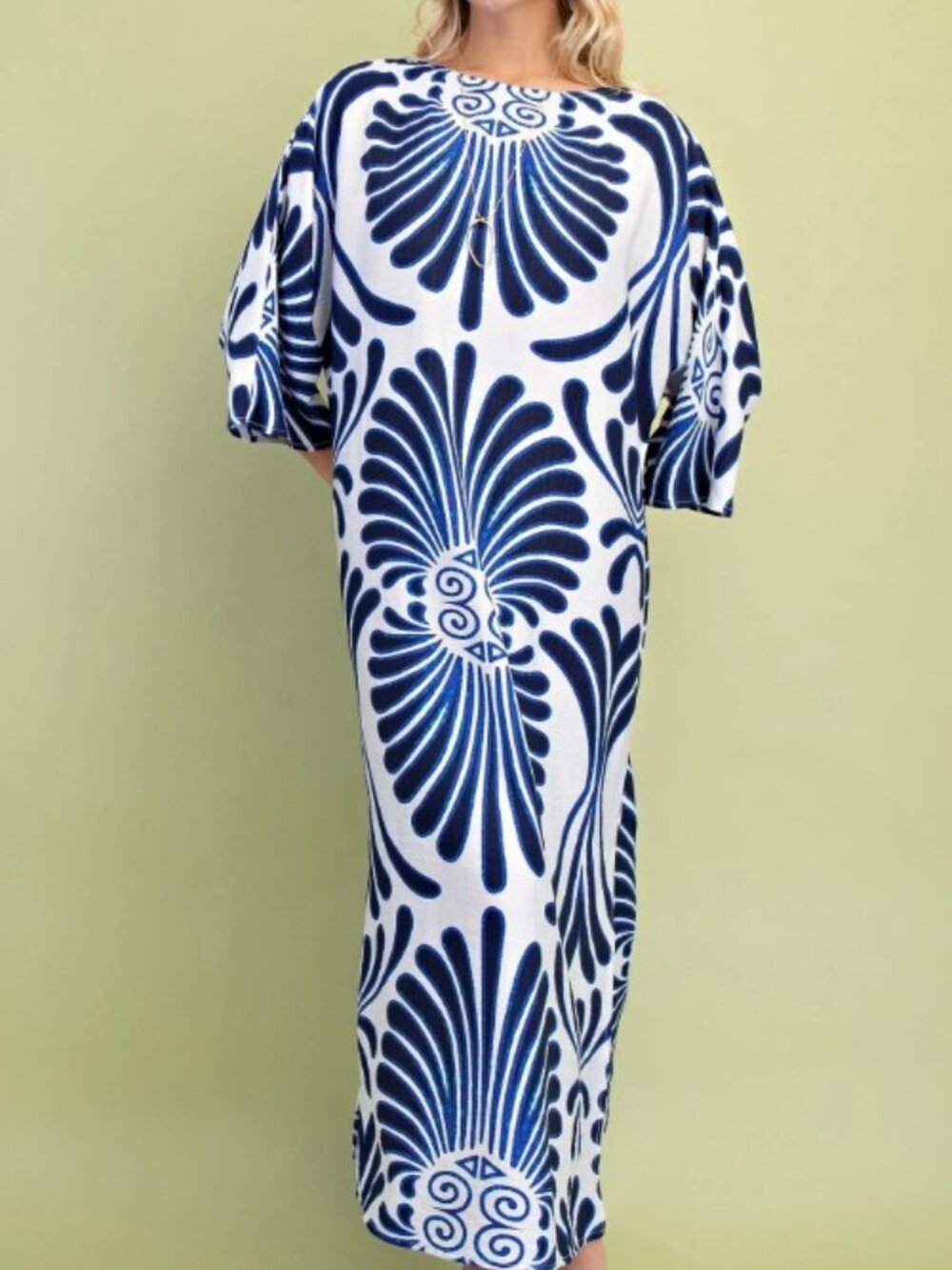 Gigio Bold Print Kaftan Dress